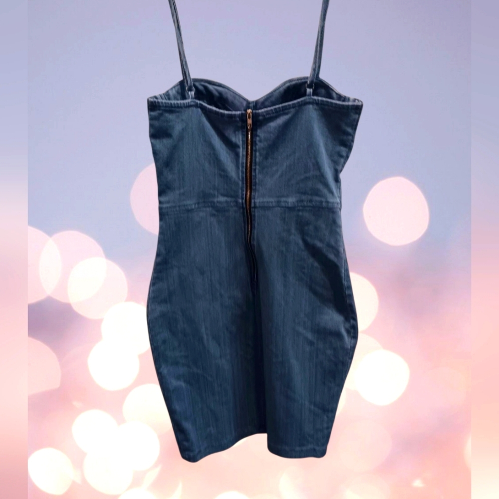 Blue Denim Dress Size S - Picture 2 of 2